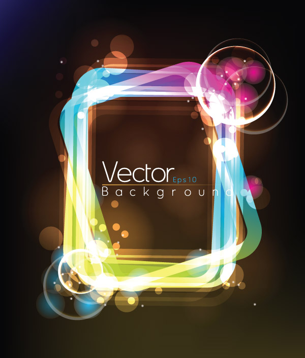 free vector Light frame composed of vector 3